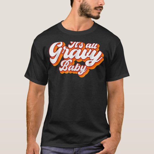 Zijn Al Grijze Baby  Retrodesign T-shirt (Voorkant)