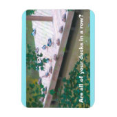 "Zijn al uw eenden in een rij?" 3x4 fotomagneet Magneet (Verticaal)