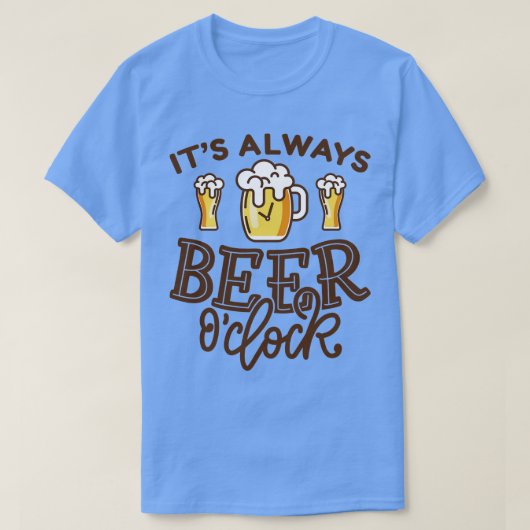Zijn altijd Bier OClock 1 T-shirt (Design voorkant)