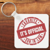 Zijn ambtenaar is de favoriete zoon in de wet sleutelhanger (Voorkant)