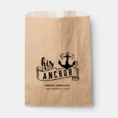 Zijn Anker Bruiloft Bedankzakje (Voorkant)