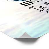 Zijn anker heeft een sterke blauwe oceaan poster (Hoek)