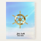 Zijn anker houdt de blauwe oceaan vast planner (Achterkant)