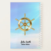 Zijn anker houdt de blauwe oceaan vast planner (Achterkant)