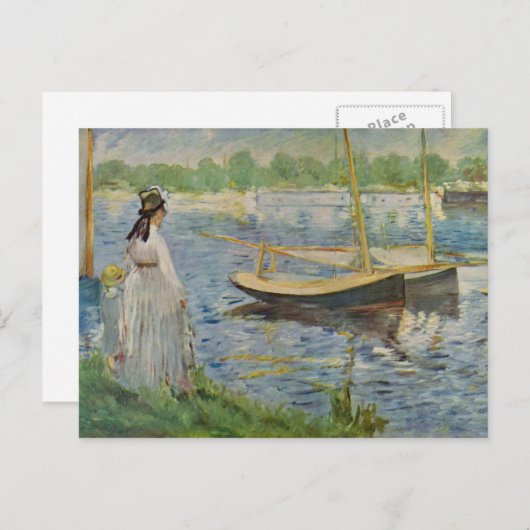 Zijn bankroet in Argenteuil door Edouard Manet Briefkaart (Voorkant / Achterkant)