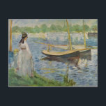 Zijn bankroet in Argenteuil door Edouard Manet Briefkaart<br><div class="desc">Dit schilderij met de titel Zijne bedwelming in Argenteuil is gemaakt door de beroemde kunstenaar Edouard Manet. Over Edouard ManetÉdouard Manet schilderijen van cafe scenes zijn observaties van het sociale leven in het 19e-eeuwse Parijs. De mensen worden getoond drink bier, luisterend aan muziek, het flirten, het lezen, of het wachten....</div>