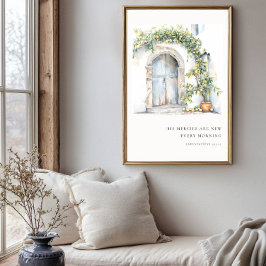 Zijn barmhartigheden zijn elke morgen nieuw Bijbel Poster