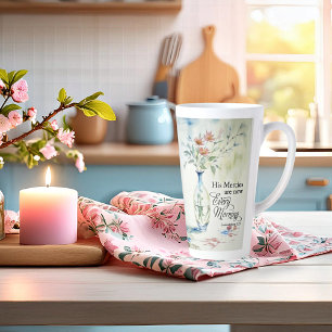 Zijn barmhartigheden zijn elke morgen nieuw latte mok