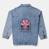 Zijn barmhartigheden zijn elke ochtend nieuw denim jacket (Achterkant)