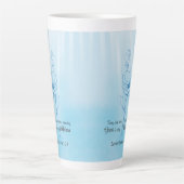 Zijn barmhartigheden zijn elke ochtend nieuw in he latte mok (Voorkant)