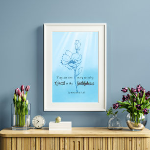 Zijn barmhartigheden zijn elke ochtend nieuw in he poster