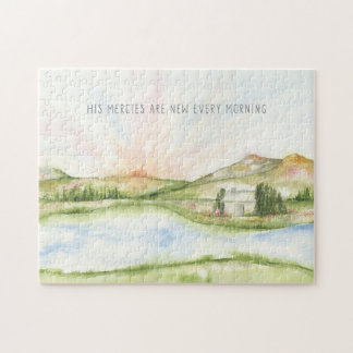 Zijn barmhartigheden zijn elke ochtend nieuw lands legpuzzel