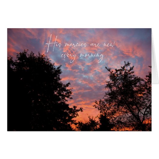 Zijn barmhartigheden zijn elke ochtend nieuw, merk (Voorkant Horizontaal)