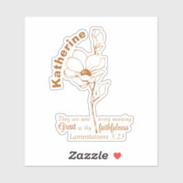 Zijn barmhartigheden zijn nieuwe Bijbelvers met de Sticker