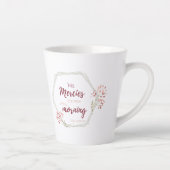 Zijn barmhartigheid is een nieuw Inspirerend gesch Latte Mok (Rechts)