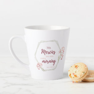 Zijn barmhartigheid is een nieuw Inspirerend gesch Latte Mok
