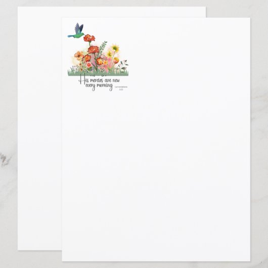 Zijn barmhartigheid is elke dag nieuw (Voorkant / Achterkant)