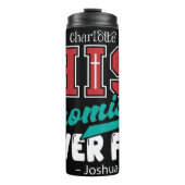 Zijn beloften mislukken nooit thermosbeker (Voorkant)