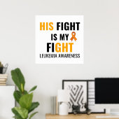 ZIJN BESTRIJDING VAN LEUKEMIE POSTER (Thuiskantoor)