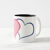 Zijn BETERE HELFT SHE+he (1 van 2) Tweekleurige Koffiemok (Voorkant rechts)