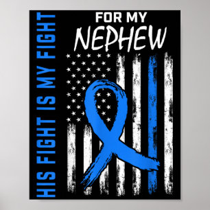 Zijn blauwe strijd is mijn strijd tegen diabetes b poster