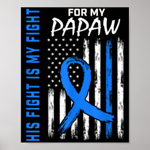 Zijn blauwe strijd is mijn strijd tegen diabetes b poster