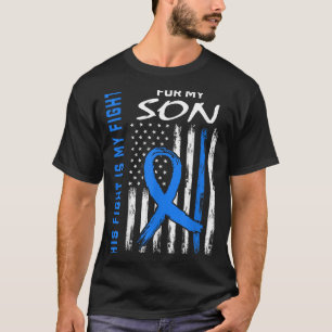 Zijn blauwe strijd is mijn strijd tegen diabetes b t-shirt