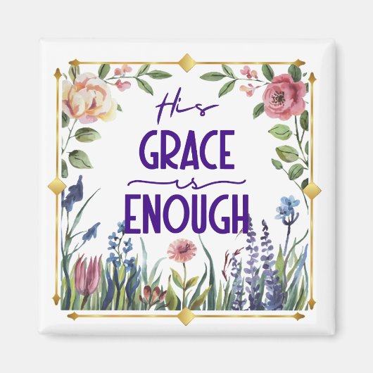 Zijn bloemengenade is genoeg magneet (Voorkant)