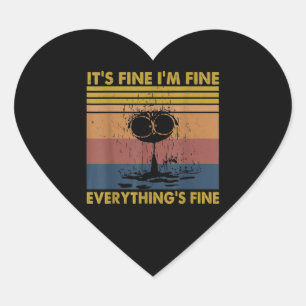 zijn boete mij alles goed met Funny Cat Hart Sticker