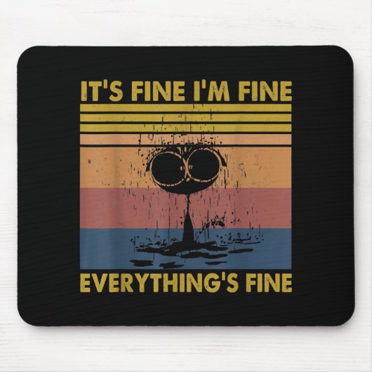  zijn boete mij alles goed met Funny Cat Muismat (Voorkant)