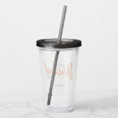 Zijn boze manieren acryl tumbler acryl drinkbeker (Achterkant)