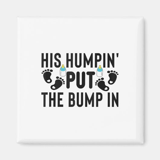 Zijn Bultje veroorzaakte de Bobbel in Zwangerschap Magneet (Voorkant)