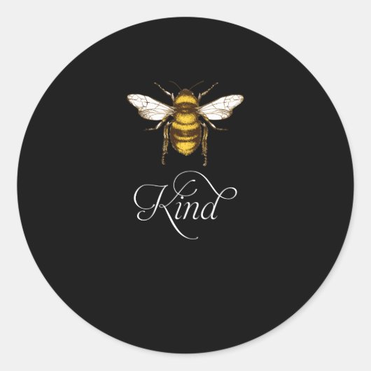 zijn - Bumblebee bijen - Sint Kindness Gift Ronde Sticker (Voorkant)