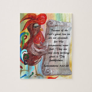 Zijn compassions zijn elke ochtend nieuw legpuzzel