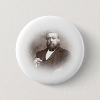 Zijn creed was Christus gekruisigd. Ronde Button 5,7 Cm