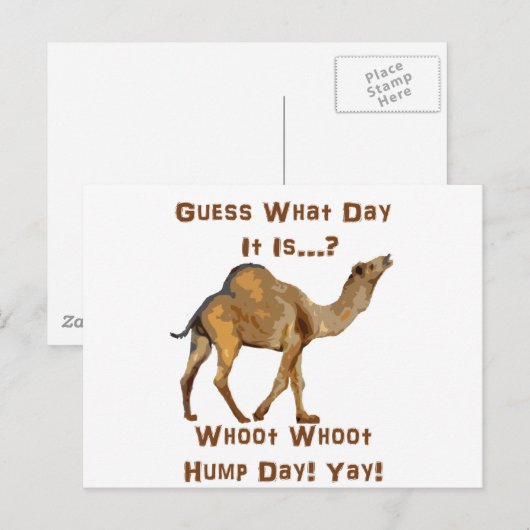 Zijn Dag van de Bult Briefkaart (Voorkant / Achterkant)