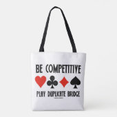 Zijn de concurrerende Spel Duplicate Reeksen van d Tote Bag (Achterkant)