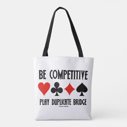 Zijn de concurrerende Spel Duplicate Reeksen van d Tote Bag (Achterkant)