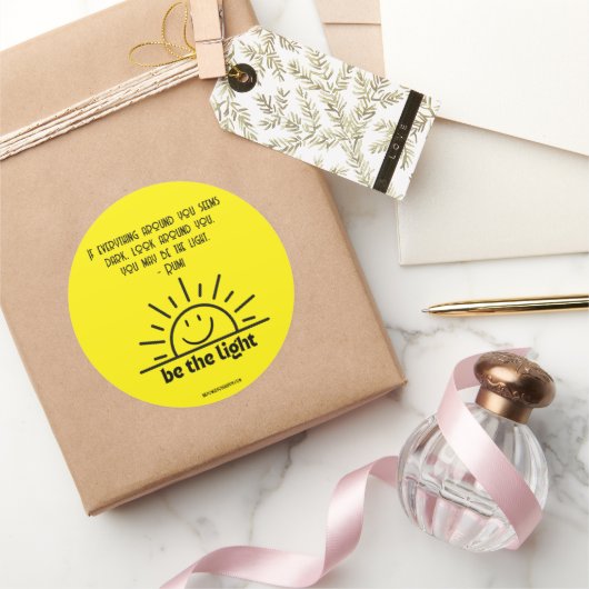 ZIJN DE LICHT STICKER (Geschenken)