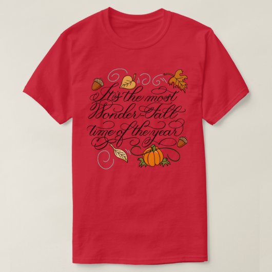 Zijn de meest WonderFall tijd van het jaar T-shirt (Design voorkant)