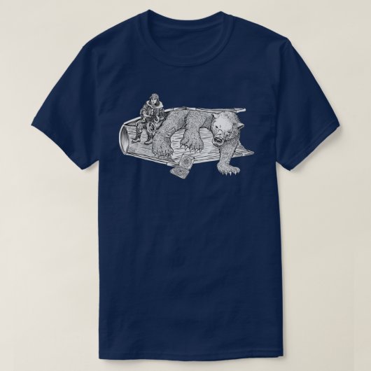 Zijn donkere materialen t-shirt (Design voorkant)