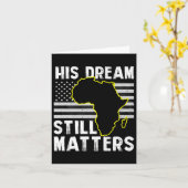 Zijn droom is nog steeds Martin Luther King Kaart (Gele Bloem)