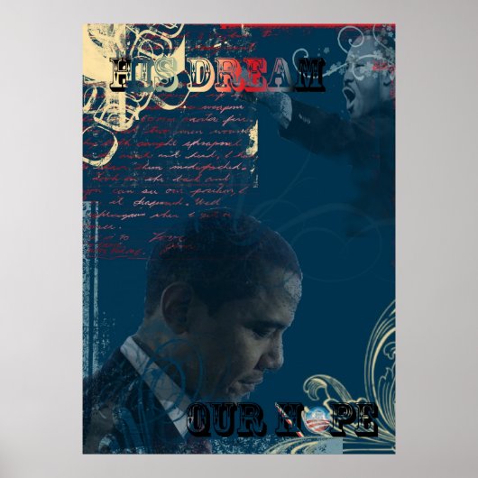 Zijn droom, onze hoop poster (Voorkant)