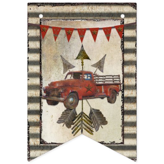 Zijn een Baby shower van de Vrachtwagen van het Vlaggetjes (Eerste vlag)