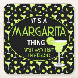 Zijn Een Margarita Ding Mixologist Cocktailbar Kartonnen Onderzetters