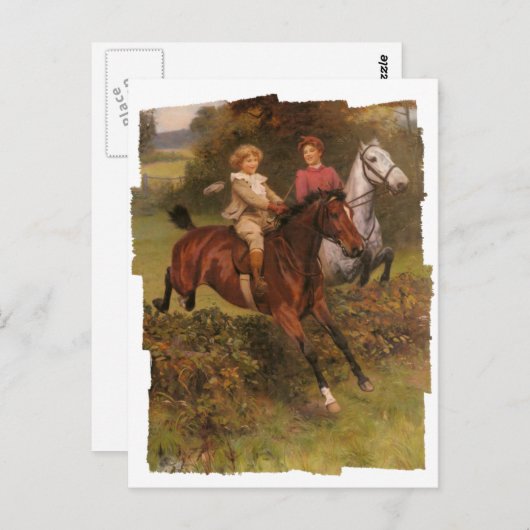 Zijn eerste hek briefkaart (Voorkant / Achterkant)