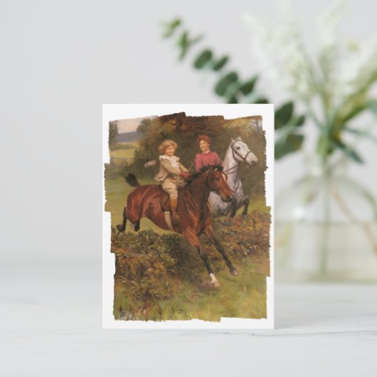 Zijn eerste hek briefkaart (Staand voorkant)