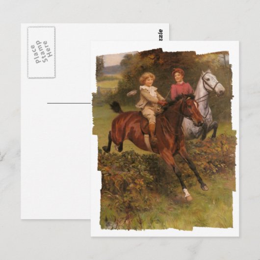 Zijn eerste hek briefkaart (Voorkant / Achterkant)