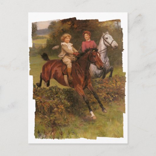 Zijn eerste hek briefkaart (Voorkant)