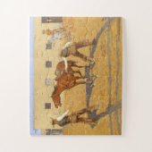 Zijn eerste les 1903 door Frederic Remington Legpuzzel (Verticaal)